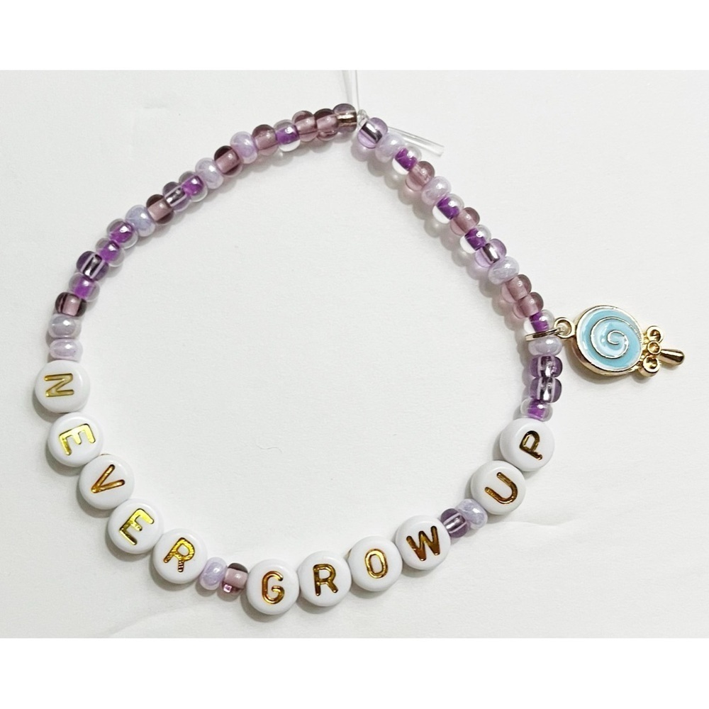 Taylor Swift Eras Tour Friendship Bracelet Speak Now Never Grow Up